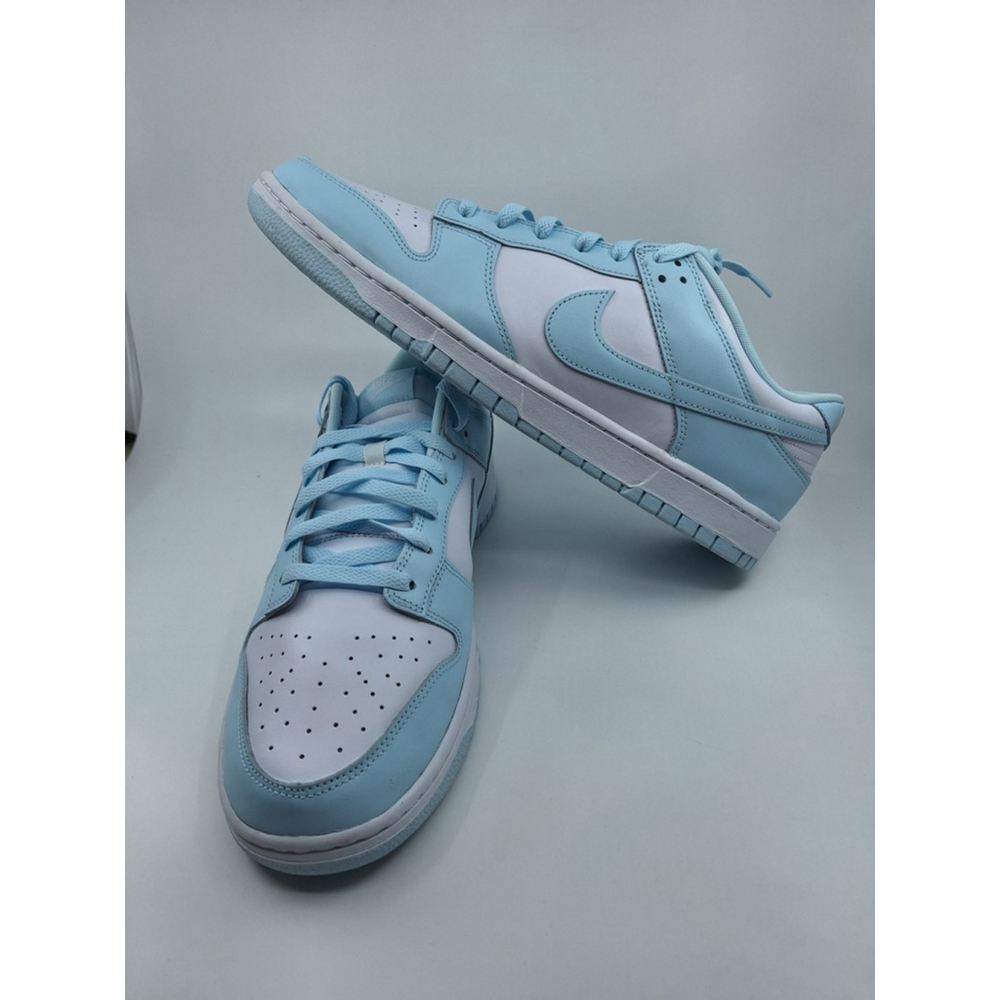Nike Dunk Low Glacier Blue Baby Blue White Sneakers DV0833 104 Men's size 13